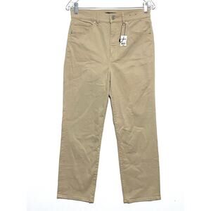 Express Straight Super High Rise Pants Chinos Women 6R Preppy Casual Stretch NWT